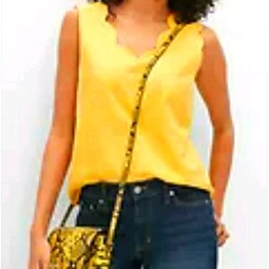 Banana Republic Scallop Top